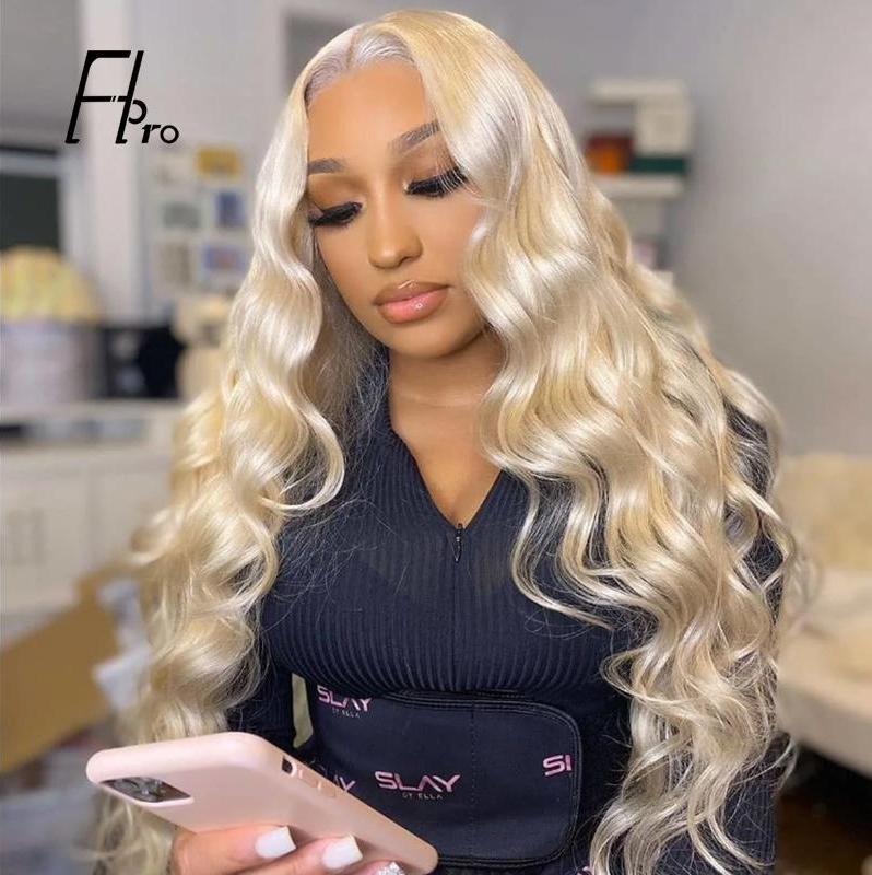 13x4 Lace Front Wig 26 Inch Body Wave 613# Blonde Wig